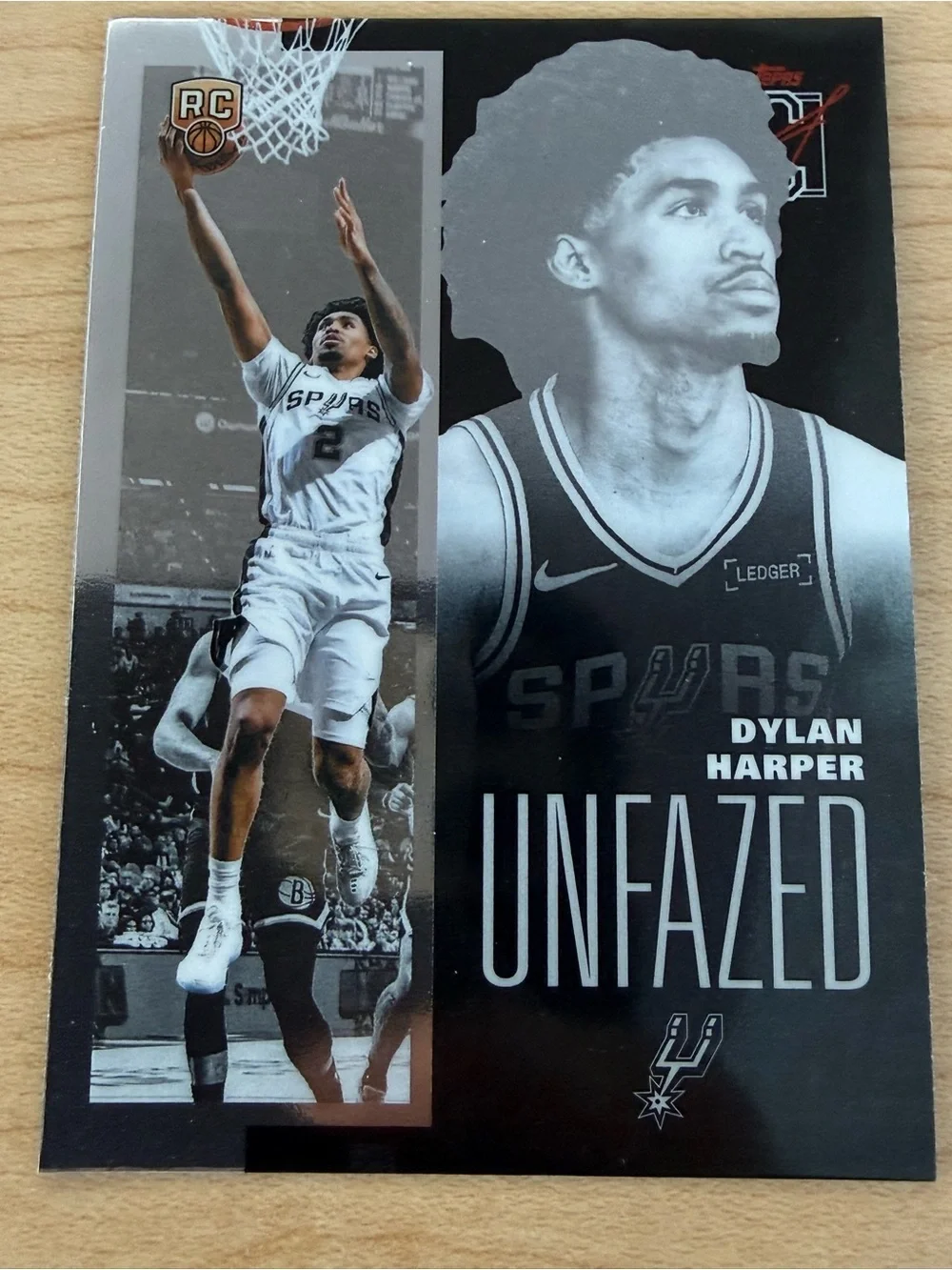 Topps Dylan Harper Unfazed Card - Black & White